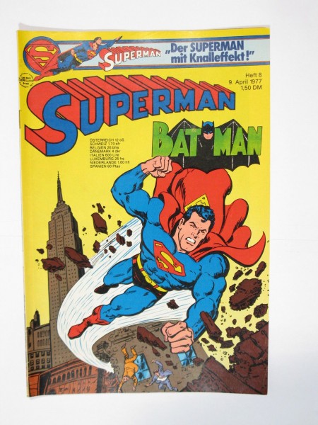 Superman Comic 1977/ 8 Ehapa im Zustand (1-2 oS). 66499
