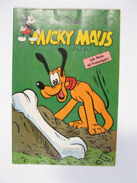 Micky Maus 1959/43 Originalheft vom 24.10.59 in Z (1-2 NZ) 58420
