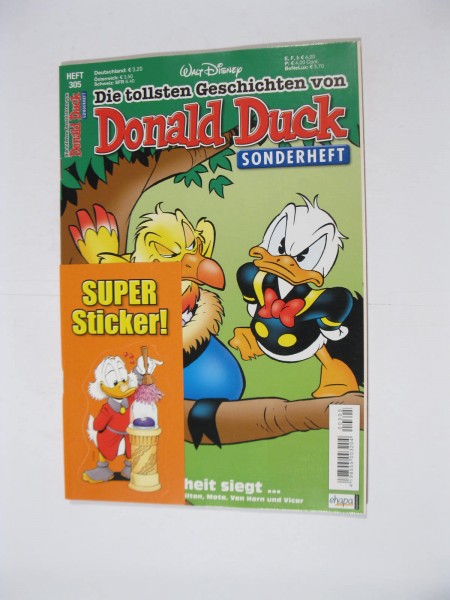 tollsten Geschichten von Donald Duck Nr.305 Ehapa Z (0-1 mit Beilage ). 111135