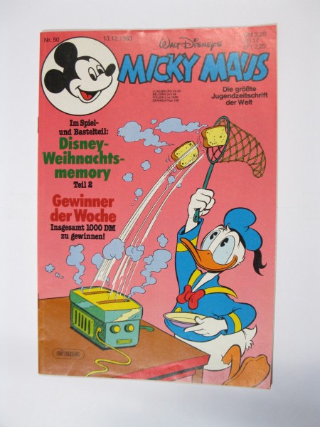 Micky Maus 1983/50 Originalheft vom 13.12.83 in Z (1-2) 54796