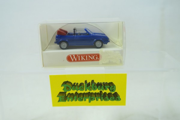 Wiking 0460218 VW Golf Cabriolet blau in OVP 1:87 163187