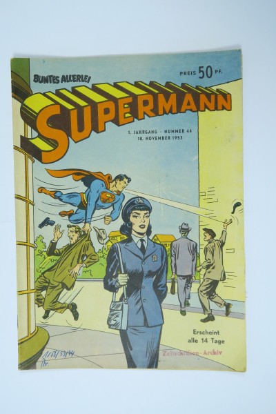Buntes Allerlei Superman Cover 1953/44 Aller Vlg. im Z (2-3). 144549