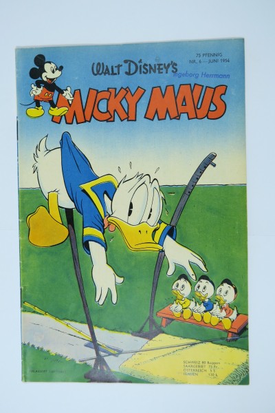 Micky Maus 1954/ 6 im Z (1-2/2 St) (Donald Duck Barks) A209