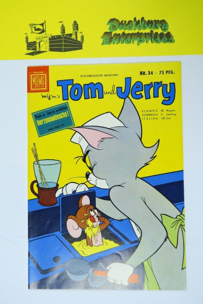 Tom und Jerry 1.Aufl. Nr. 34 Tessloff / Moewig Verlag im Z (0-1/1). 145929
