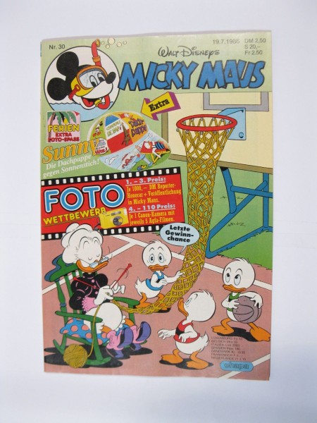 Micky Maus 1986/30 Originalheft vom 19.7.86 in Z (1) 54933