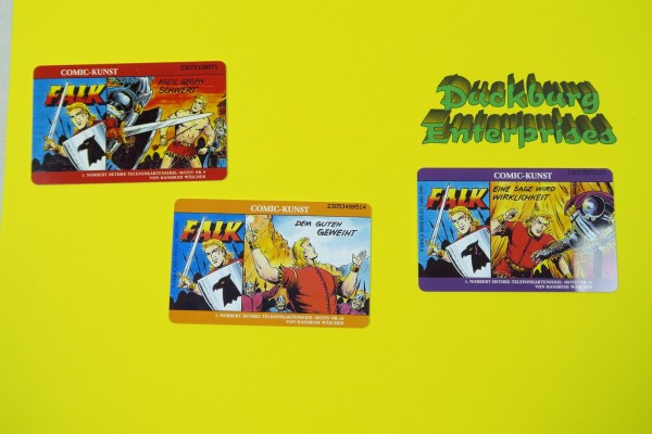 Telefonkarten 3x FALK Motive 9 / 10 / 11 von 1993 Hethke Verlag 161541