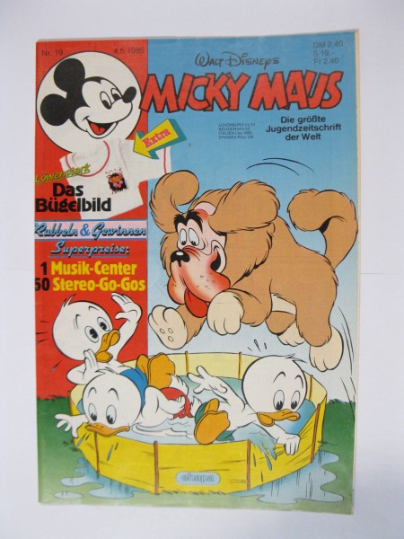 Micky Maus 1985/19 Originalheft vom 4.5.85 im Z (1). 78145