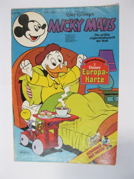 Micky Maus 1983/ 4 Originalheft vom 25.1.83 im Z (2). 77949