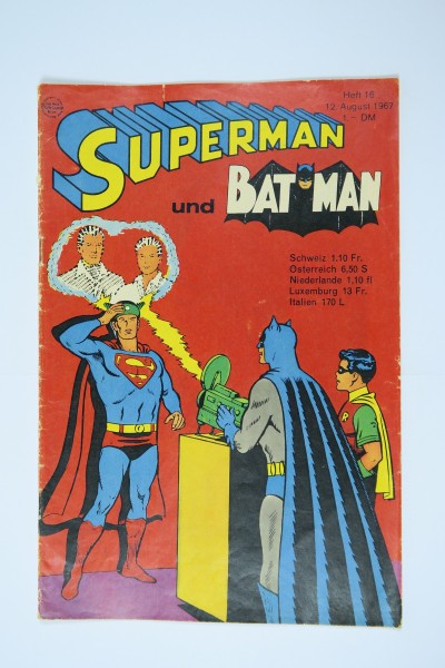 Superman Comic 1967/16 Ehapa im Zustand (2-3/3). 143743