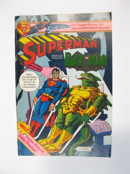 Superman Comic 1982/ 9 Ehapa Verlag im Zustand (1/1-2) 56278