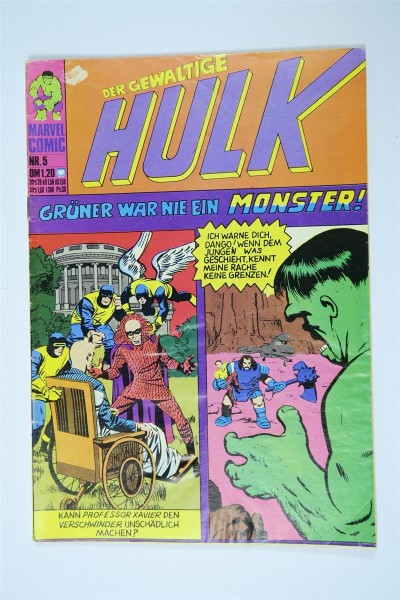 Hulk Nr. 5 Marvel Comic Williams im Z (2/2-3). 142285