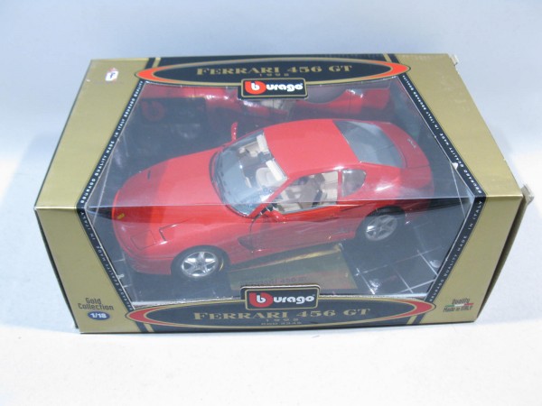 Burago 3346 Ferrari 456 GT 1992 in rot 1/18 Gold Collection ma109