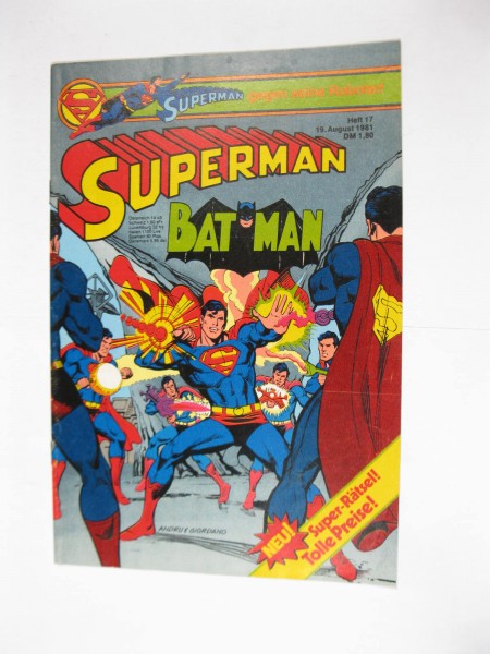 Superman Comic 1981/17 Ehapa im Zustand (1/1-2). 114229