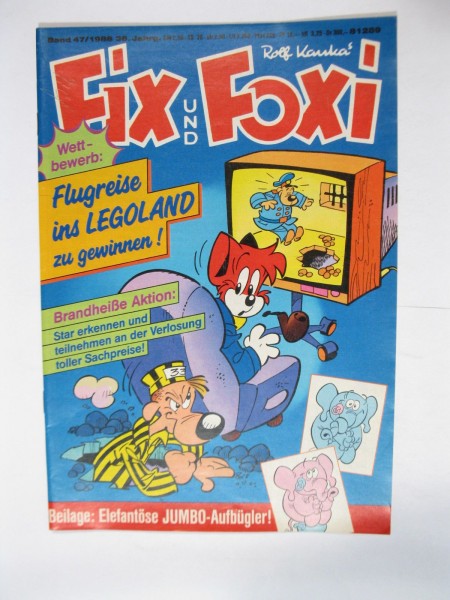 Fix und Foxi 36. Jhrg. 1988/47 Kauka Pabel im Z (1). 80117