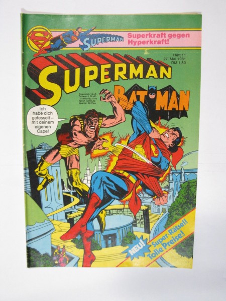 Superman Comic 1981/11 Ehapa im Zustand (1-2/2). 66881