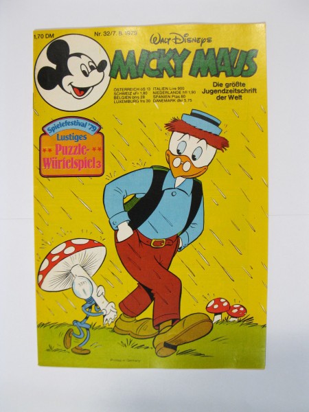 Micky Maus 1979/32 Originalheft vom 7.8.79 in Z (1 oS) 54569