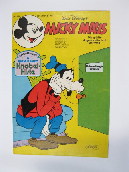 Micky Maus 1982/34 Originalheft vom 24.8.82 in Z (1) 54729
