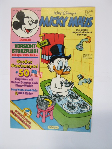 Micky Maus 1984/15 Originalheft vom 7.4.84 in Z (1) 54813