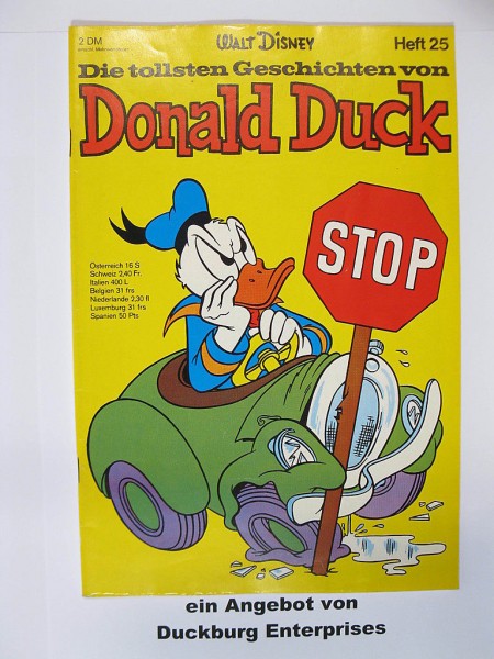Tollsten Geschichten Donald Duck 25 Ehapa (Z 1-2) 40193