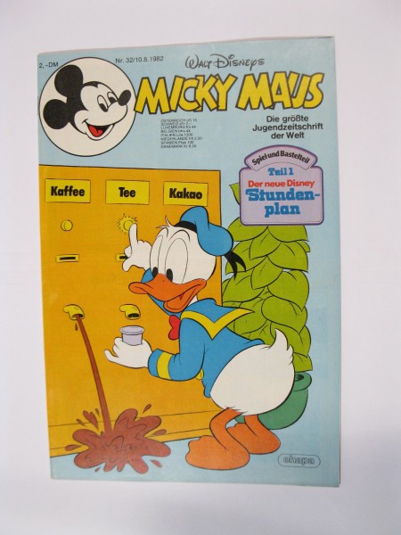 Micky Maus 1982/32 Originalheft vom 10.8.82 in Z (1) 54727