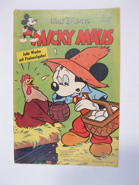 Micky Maus 1958/11 Originalheft vom 22.3. 58 in Z (1-2 oS) 57364