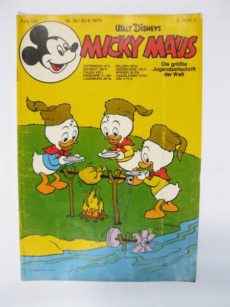 Micky Maus 1975/35 Originalheft vom 30.8.75 in Z (2) 58670