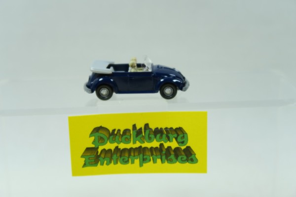 Wiking 1:87 PKW 33 / 8E VW Käfer 1303 Cabrio mit Fahrer blau lose 170889