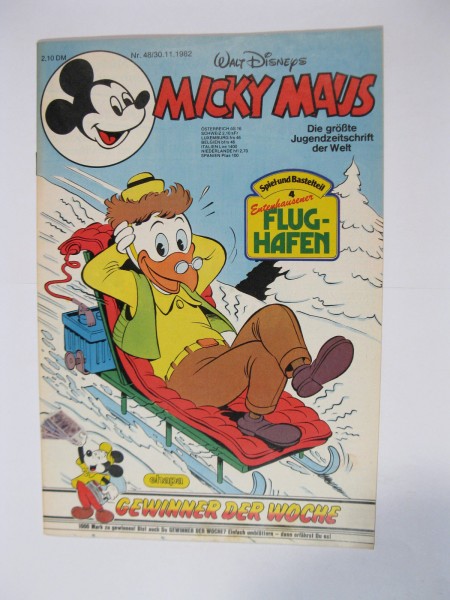 Micky Maus 1982/48 Originalheft vom 30.11.82 im Z (1). 77935