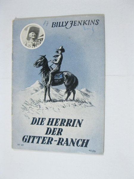 Billy Jenkins Western Roman 50er Jahre Nr. 69 UTA Vlg im Z (2 NZ). 103397