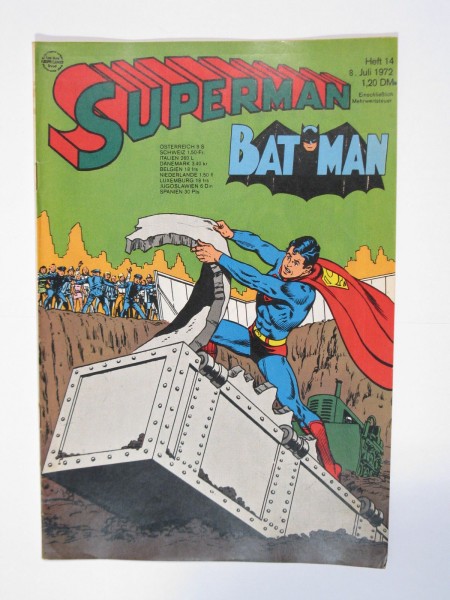 Superman Comic 1972/14 Ehapa im Zustand (1-2 oS). 63827