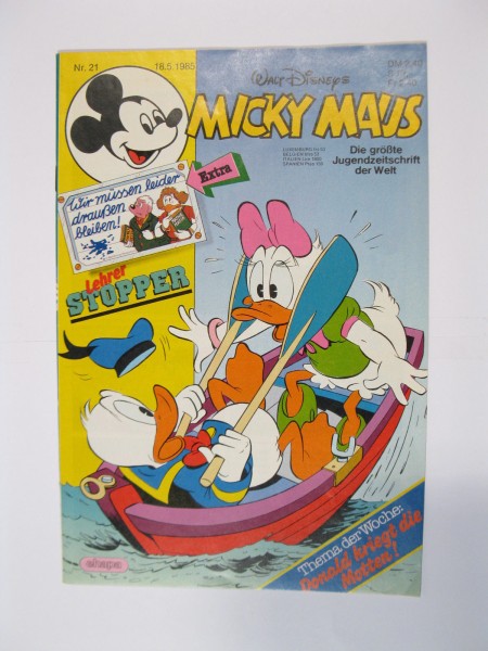 Micky Maus 1985/21 Originalheft vom 18.5.85 in Z (1) 54872