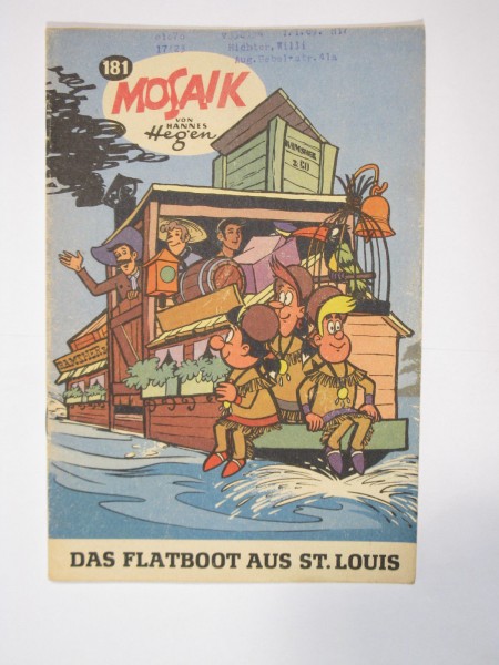 Mosaik DDR Comic Nr. 181 Vlg. Junge Welt im Zustand (2). 64979