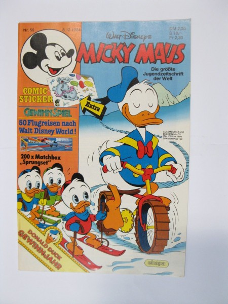 Micky Maus 1984/50 Originalheft vom 8.12.84 in Z (1-2) 54849