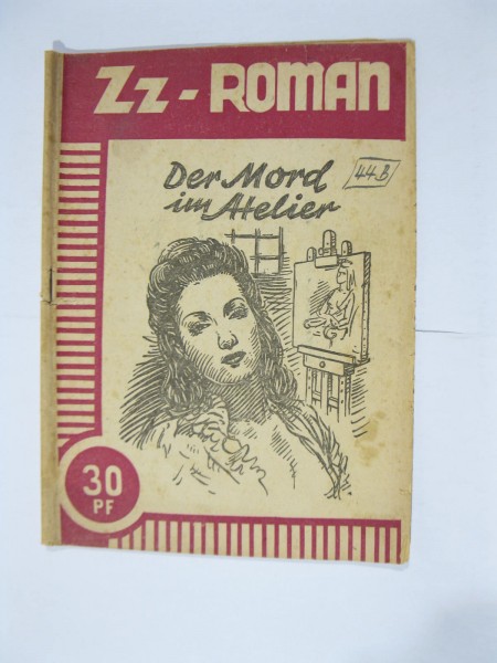 ZZ-Roman Mord im Atelier von 1949 IRIS Vlg. im Zustand (3-4). 103345