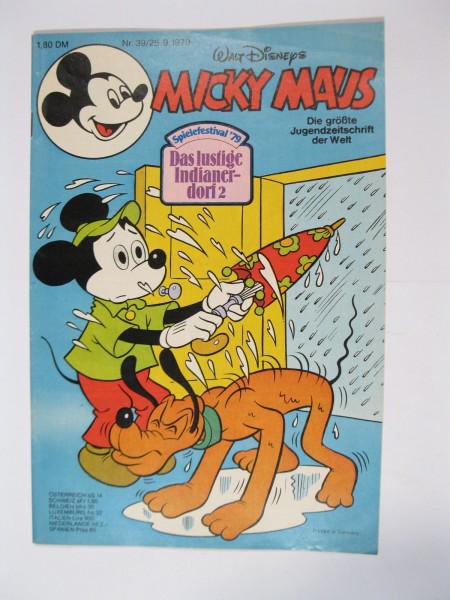 Micky Maus 1979/39 Originalheft vom 25.9.79 im Z (1). 77603