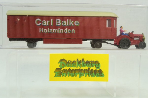 Wiking 1:87 LKW x Trecker mit Anhänger Carl Balke Holzminden lose 174205