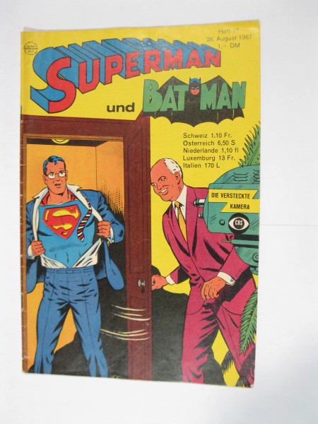 Superman Comic 1967/17 Ehapa im Zustand (2). 113149
