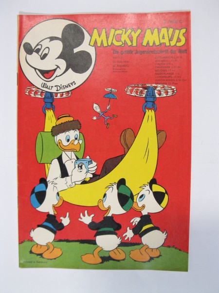 Micky Maus 1970/21 Originalheft vom 23.5. 70 in Z (1/1-2) 57935