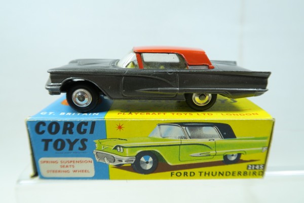 Corgi Toys 214S Ford Thunderbird grau / rot 1/43 in OVP 150701