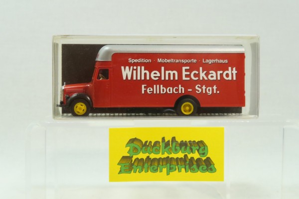 Albedo 1:87 LKW x Mercedes MB Koffer Wilhelm Eckardt Fellbach in OVP 174395
