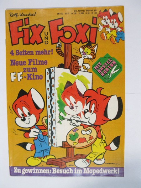 Fix und Foxi 27. Jhrg. 1979/25 + Beilage Kauka Pabel im Z (1). 79587