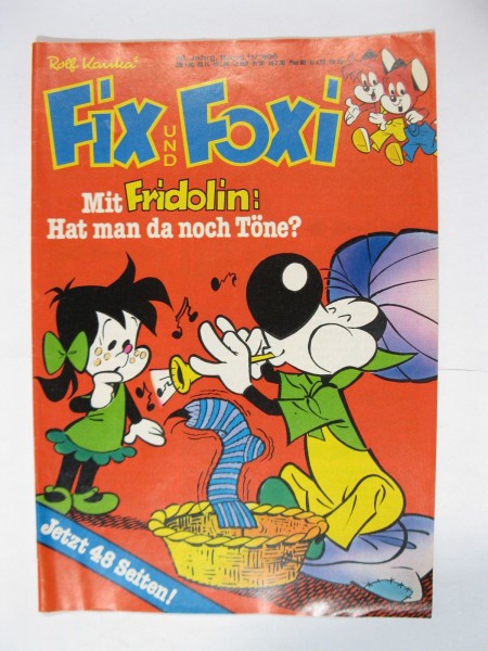 Fix und Foxi 28. Jhrg. 1980/11 Kauka Pabel im Z (1). 79629