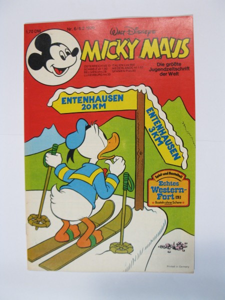 Micky Maus 1979/ 6 Originalheft vom 6.2.79 in Z (1 oS) 54543