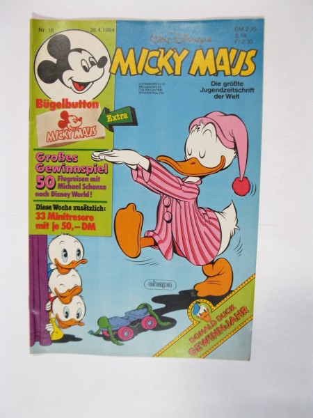 Micky Maus 1984/18 Originalheft vom 28.4.84 in Z (1-2) 72573