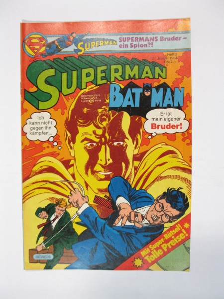 Superman Comic 1984/ 2 Ehapa Verlag im Zustand (1/1-2) 56319