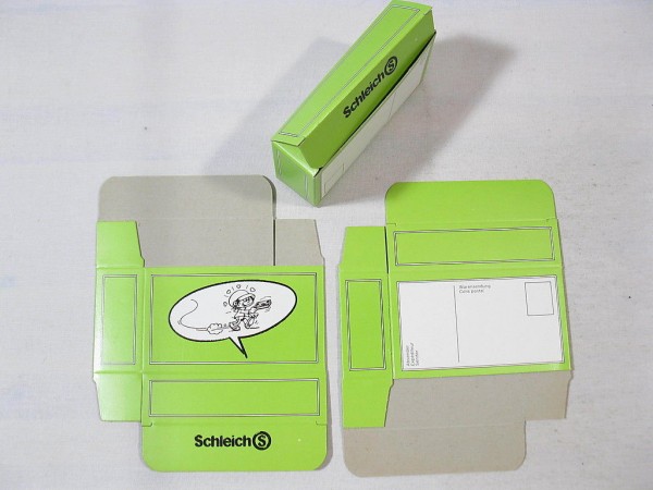 SCHLEICH grüne Verpackung für Schlumpf Sockel etc. 25250