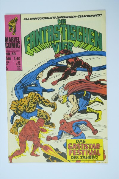 Fantastische Vier Nr. 69 Marvel Williams im Zustand (1-2). 142367