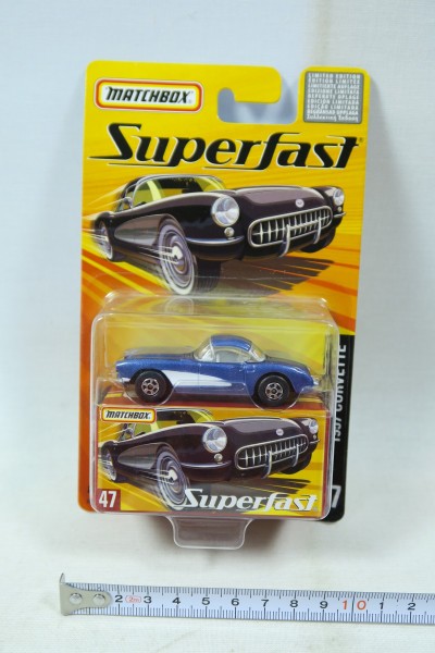Matchbox Superfast limited Ed. 47 1957 Corvette 1/64 138629