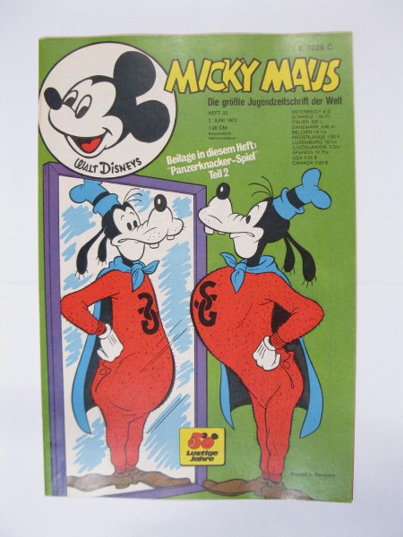 Micky Maus 1973/22 Originalheft vom 2.6.73 in Z (0-1 oS) 54251