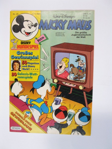 Micky Maus 1984/20 Originalheft vom 12.5.84 in Z (1-2) 54819